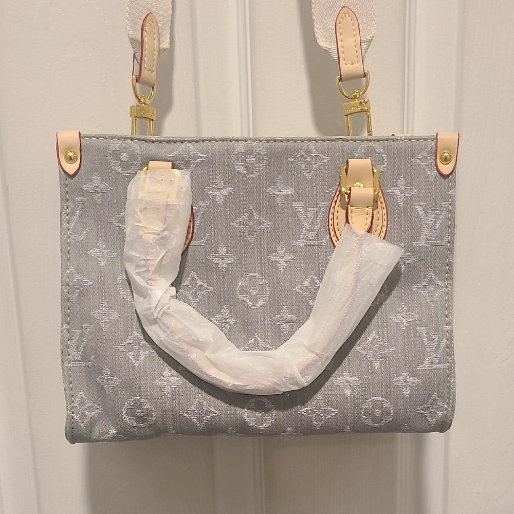 Elegant Gray Designer Tote Bag